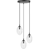 Emibig Deckenleuchte 3xE14 10W ASTRAL, 3-flammig, transparente Glaskuppel, Modell 1265/3PREM