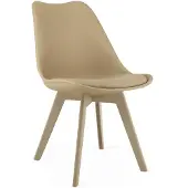 Leobert MARK Stuhl - dunkelbeige / beige Beine x 1