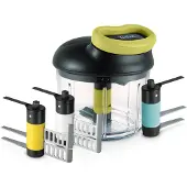 Tefal 5-Sekunden-Zerkleinerer 900 ml Maxi-Kit K13210, Schwarz, Grün, Transparent, 850 g, 140 mm, 205 mm, 155 mm, 880 g