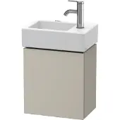 Duravit Waschtischunterbau L-CUBE 400x364x241mm, Anschlag links taupe