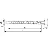 Heco TOPIX-plus Rückwandschraube 3,5 x 25mm VG Pozi-Drive 1000 St. - 60224