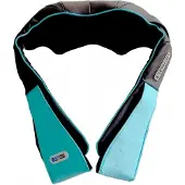 ORO-MED MAS_ORO-NECK_MASSAGER, Shiatsu, Gürtel, Hals/Nacken, Schultern, Schwarz, Blau, Kunstleder, Nylon, 2 Kopf/Köpfe, AC, Zigarettenanzünder