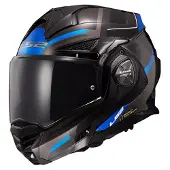 LS2 Reversibler Modularer Helm LS2 FF901 ADVANT-X Spectrum Glanzschwarz, Titanblau größe 3XL