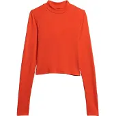Superdry für Damen. W6011737A Langarm-T-Shirt mit offenem Rücken orange (XS), Lässig