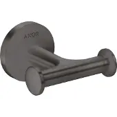 Hansgrohe AXOR UNIVERSAL Circular Handtuchhaken, doppelt, 42812340, Farbe: Brushed Black Chrome