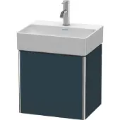 Duravit XSquare Waschtischunterbau wandhängend, eine Tür Anschlag links, 434x397x340mm, XS4060L9898, Farbe: Nachtblau Seidenmatt Lack