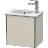 Duravit Waschtischunterbau XSQUARE 400x410x289mm Türansch rechts taupe matt