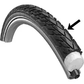 Schwalbe 47-622 für AIRLESS Allround, E-25, Draht, Addix, schwarz-reflex