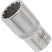 Vigor Steckschlüsseleinsatz, 1/4 (6,3 mm) Vierkant hohl, Multiprofil, SW 9 mm