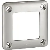 Legrand 077851 Rahmen 1-fach Soliroc IP55 IK10 grau