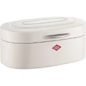Wesco Brotkasten "Single Elly", beige (sand matt), B:22cm H:14cm L:32,2cm, Stahlblech, Lebensmittelaufbewahrungsbehälter, Brotkasten, dicht schließender Deckel / Lüftungslöcher / Griff