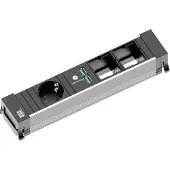 Bachmann 916.0041 POWER FRAME 1xCEE7/3 1xUSB Charger 2xCM 0,2m 9160041