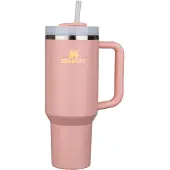 Stanley Quencher H2.O FlowState Tumbler Edelstahlbecher mit Strohhalm groß Peach Rose 1 St.
