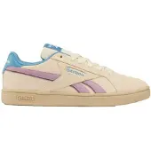 Reebok Damen Halbschuhe Schnürer aus Naturleder Beige Flach