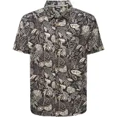 Sherpa Herren Balun Kurzarmhemd Black Tropical M