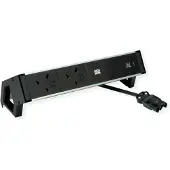 Bachmann DESK2 ALU BLACK 2xUK, 1xUSBC 60W 0,2m GST18 United Kingdom