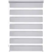 Liedeco Doppelrollo "Klemmfix-Duo-Rollo" Gr. 2, grau, B:60cm H:160cm, Polyester, Rollos, Doppelrollo, 1 Stück