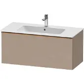 Duravit D-Neo Waschtischunterbau wandhängend, 1010x440x462mm, 1 Auszug, mit Griff Bronze gebürstet, DE4263004750000, Farbe: Leinen Matt Dekor