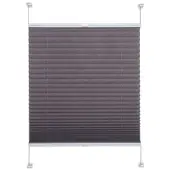 Liedeco Plissee "Pastell" Gr. 7, grau, B:100cm H:150cm, Obermaterial: 100% Polyester, Plissees, Plissee, Klemmfix-Plissee, Pastell