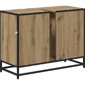 vidaXL Badezimmerschrank Artisan-Eiche 80 x 33 x 60 cm Holzwerkstoff