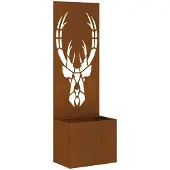 Syfax Garten Sichtschutz-Leinwand Tiermuster Rostig 50 x 32 x 150 cm