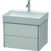 Duravit Waschtischunterbau XSQUARE 397x584x460mm nordic weiss seidenmatt