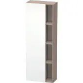 Duravit DuraStyle Hochschrank 1238, 1 Drehtür, Anschlag links, Höhe: 1400mm, Tiefe: 240mm, DS1238L1843, Farbe: Weiß Matt / Basalt Matt