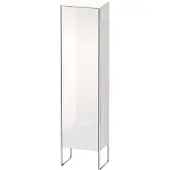 Duravit XSquare Hochschrank, eine Tür Anschlag rechts, 4 Glasfachböden, 500x2016x356mm, XS1314R4949, Farbe: Graphit Matt Dekor
