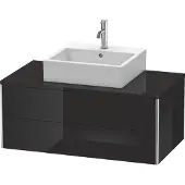 Duravit Waschtischunterbau XSQUARE 400x1000x548mm schwarz hochglanz
