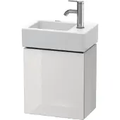 Duravit Waschtischunterbau L-CUBE 400x364x241mm Ans links weiss hochglanz