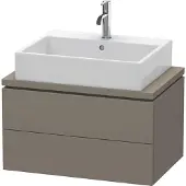 Duravit Konsolenunterschrank L-CUBE 400x720x477mm flannel grey seidenmatt