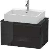 Duravit Konsolenunterschrank L-CUBE 400x720x477mm schwarz hochglanz
