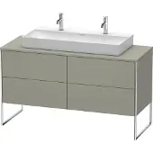 Duravit Waschtischunterbau XSQUARE 778x1400x548mm steingrau seidenmatt