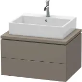 Duravit Konsolenunterschrank L-CUBE 400x720x547mm flannel grey seidenmatt