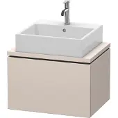 Duravit Waschtischunterschrank Compact L-Cube 62x47,7cm, Tau matt, f Konsole, 1 Auszug