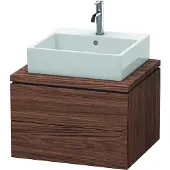 Duravit Waschtischunterschrank L-Cube 62x54,7cm, Nussb dkl., f Kons, 2 Schub.