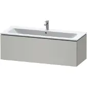Duravit L-Cube Waschtischunterbau wandhängend, 1 Auszug, 1220x400x481mm, LC614300707, Farbe: Betongrau Matt Dekor