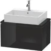 Duravit Konsolenunterschrank L-CUBE 400x720x477mm schwarz hochglanz