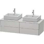 Duravit Waschtischunterbau XSQUARE 400x1400x548mm f 2 Be No weiss seidenmatt