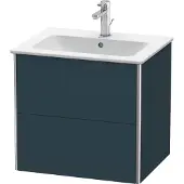 Duravit Waschtischunterbau XSQUARE 560x610x478mm nachtblau seidenmatt