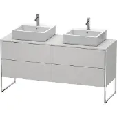 Duravit Waschtischunterbau XSQUARE 778x1600x548mm f 2 Be No weiss seidenmatt