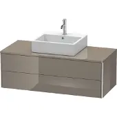 Duravit Waschtischunterbau XSQUARE 400x1200x548mm flannel grey hochglanz