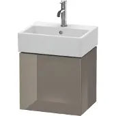 Duravit Waschtischunterbau L-CUBE 400x434x341mm Ans li fla grey hochglanz