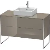 Duravit Waschtischunterbau XSQUARE 778x1200x548mm flannel grey hochglanz