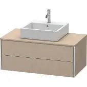 Duravit XSquare Konsolenwaschtischunterbau wandhängend, 2 Schubkästen, 1000x400x548mm, XS491107575, Farbe: Leinen