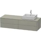Duravit Waschtischunterbau XSQUARE 400x1600x548mm Be re Steingr seidenmatt
