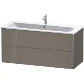 Duravit Waschtischunterbau XSQUARE 560x1210x478mm flannel grey hochglanz