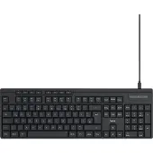 Hama CK-200, Volle Größe (100%), Kabelgebunden, USB, QWERTZ, Schwarz