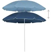 Syfax Sonnenschirm mit Stahlmast Blau 180 cm
