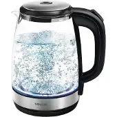 Sencor SWK 2080BK, 2 l, 2200 W, Schwarz, Transparent, Glas, Metall, Wasserstandsanzeige, Drahtlos